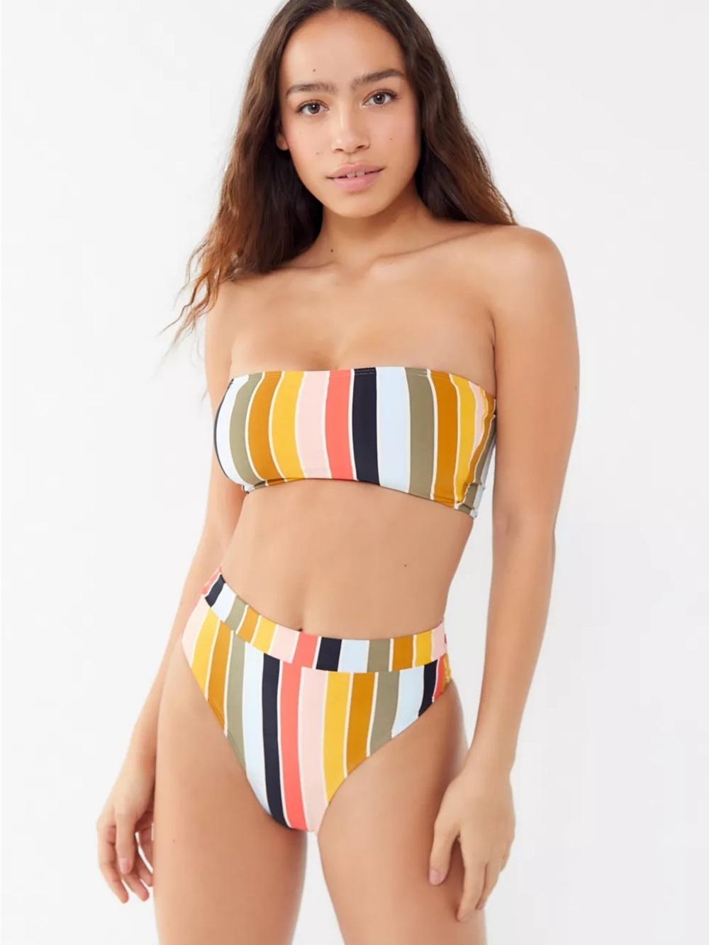 Billabong Sun Rise Sunny Bandeau Bikini Top Sz Large